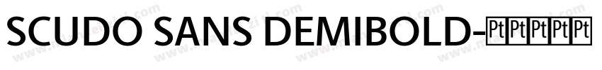 SCUDO SANS DEMIBOLD字体转换